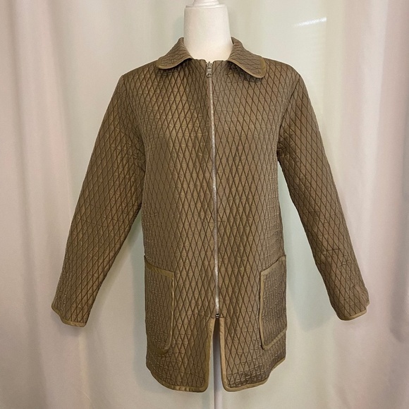 Tan/Orange‎ Quilted Reversible Jacket-No Brand-Heavy-NoTags-Small-Medium - Picture 3 of 10